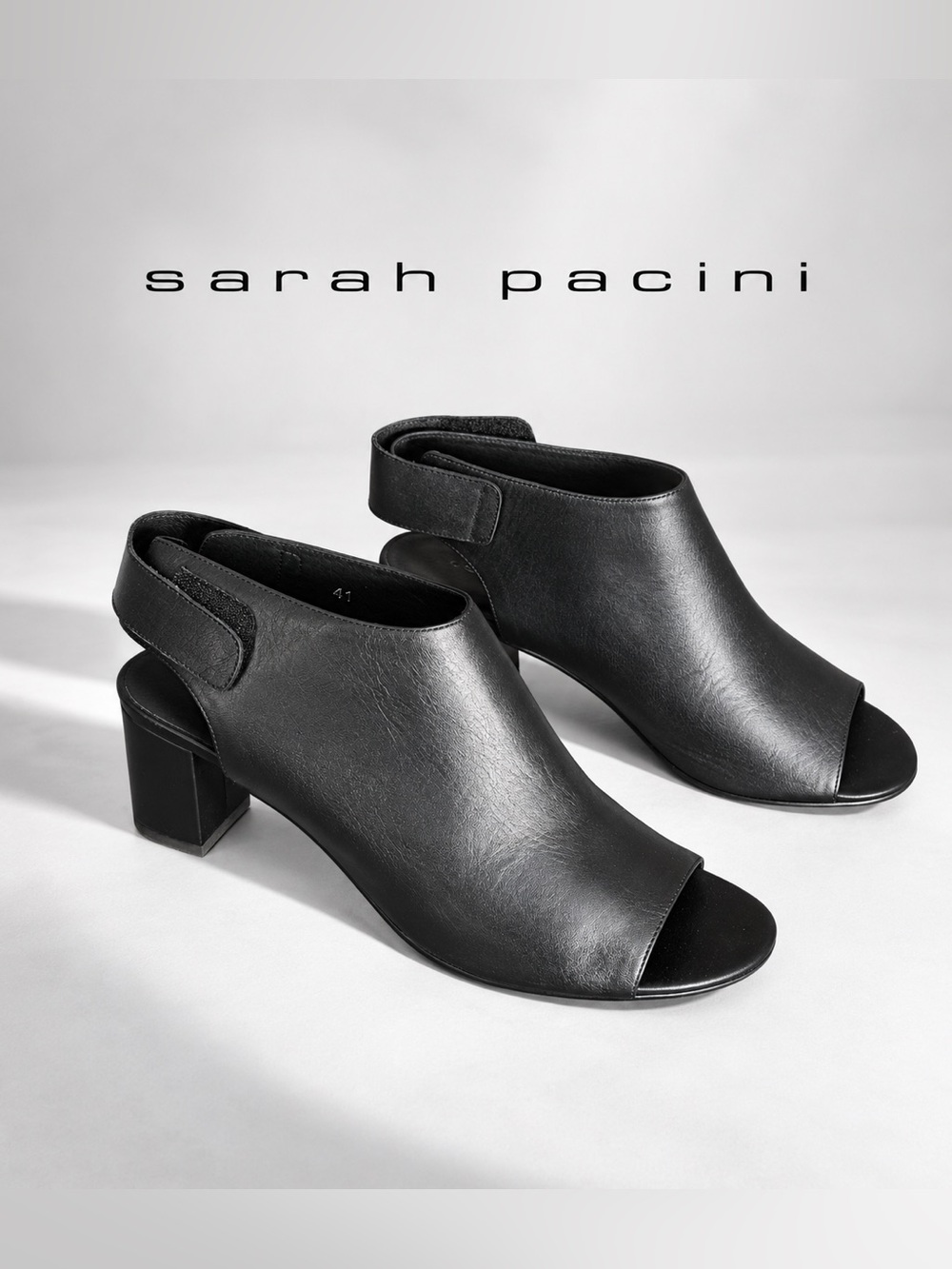 SARAH PACINI 🏛️ | THE ARCHITECTURAL OPEN-TOE BOOTIE